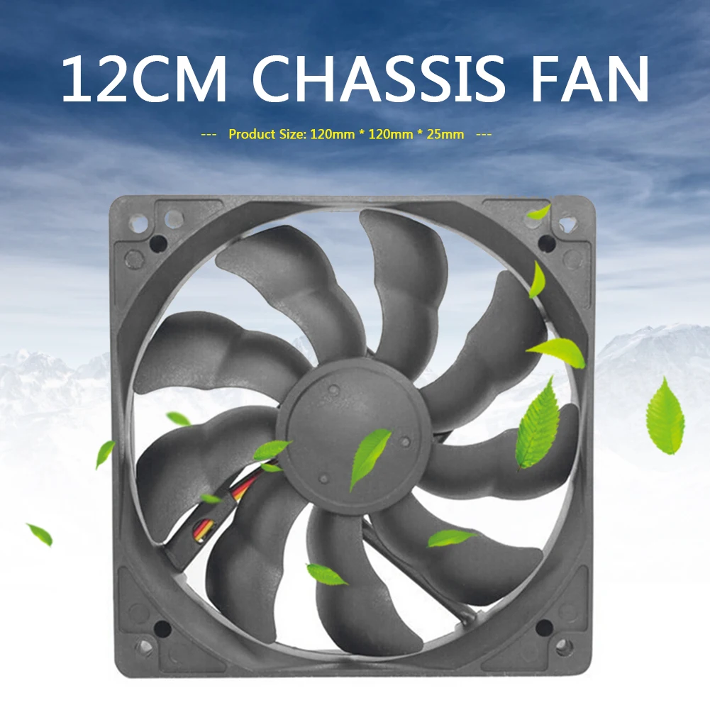12cm Silent Chassis Cooling Fan DC 12V Computer PC Case Quiet Cooler Radiator for Computer Case Multifunctional Accessaries
12cm Silent Chassis Cooling Fan DC 12V Computer PC Case Quiet Cooler Radiator for Computer Case Multifunctional Accessaries