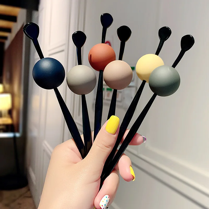 Korean Women Ball Hair Sticks Round Shape Hairpins Fashion Hair Clips Pins Candy Color Girls Hair Accesories Wedding Jewelry 
Korean Women Ball Hair Sticks Round Shape Hairpins Fashion Hair Clips Pins Candy Color Girls Hair Accesories Wedding Jewelry