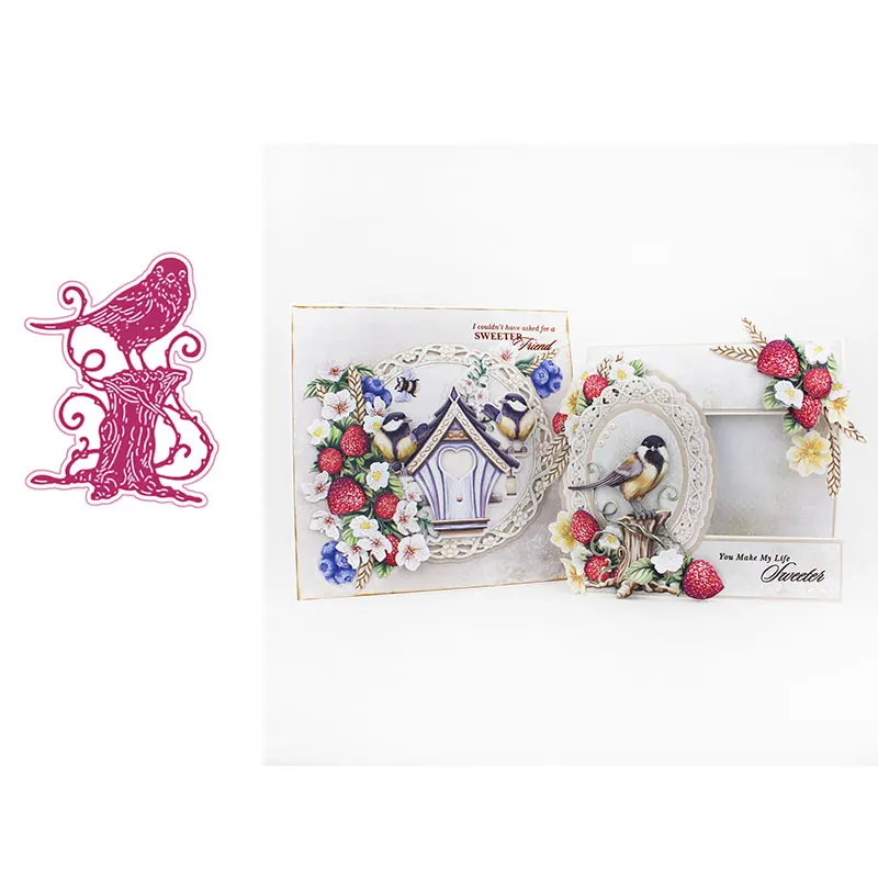 Bird on Branch Metal Cutting Dies and Clear Stamps Stencil for Scrapbooking Album Decoration Craft for DIY Greeting Card Big Die
Bird on Branch Metal Cutting Dies and Clear Stamps Stencil for Scrapbooking Album Decoration Craft for DIY Greeting Card Big Die
