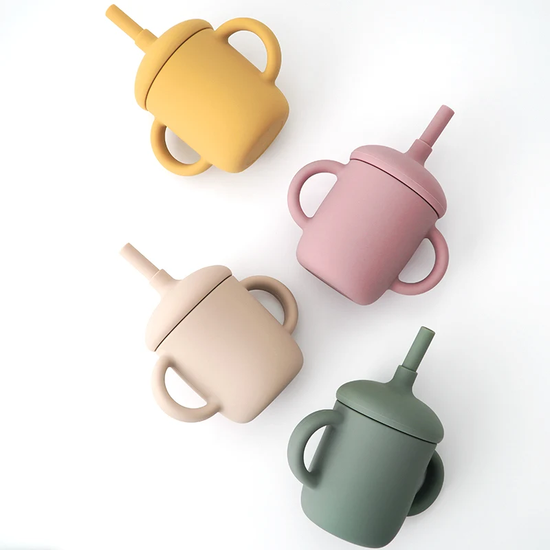 Baby Silicone Water Cup Drinking Straw Kids Leak Proof Cup with Lid Toddler Non-Spill Tableware Learn To Drink Cup For Children
Baby Silicone Water Cup Drinking Straw Kids Leak Proof Cup with Lid Toddler Non-Spill Tableware Learn To Drink Cup For Children
