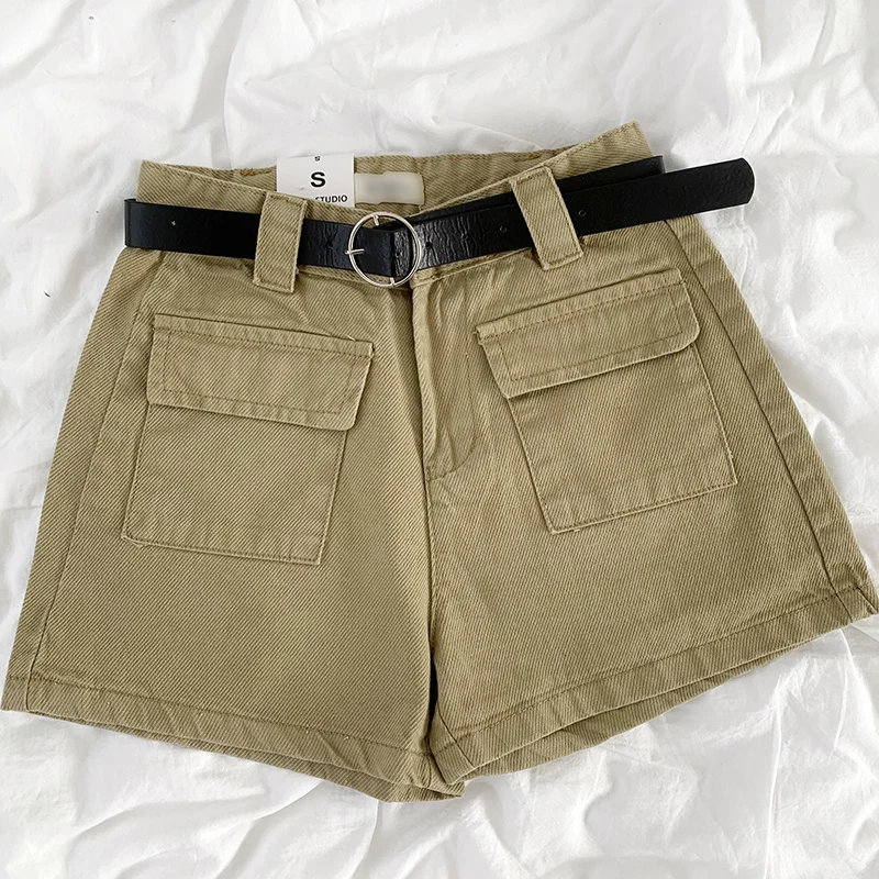 New Women Shorts Summer High Waisted Big Pocket Streetwear Pants Woman Casual Bottoms
New Women Shorts Summer High Waisted Big Pocket Streetwear Pants Woman Casual Bottoms