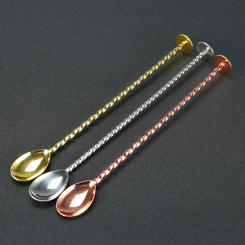 Kitchen Barware Bar Tools 28 Cm Piston Screw Stainless Steel Long Thread Golden Silver Black Swizzle Sticks Spoon Spoons 
Kitchen Barware Bar Tools 28 Cm Piston Screw Stainless Steel Long Thread Golden Silver Black Swizzle Sticks Spoon Spoons