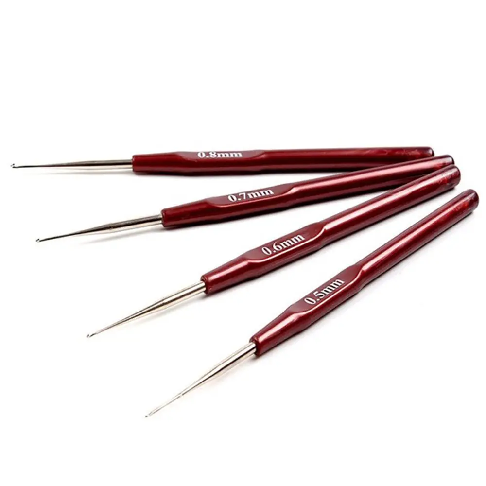 1Pc 0.5/0.6/0.7mm Plastic Handle Dreadlock Crochet Needles For Dreadlocks Hook Weave | Красота и здоровье