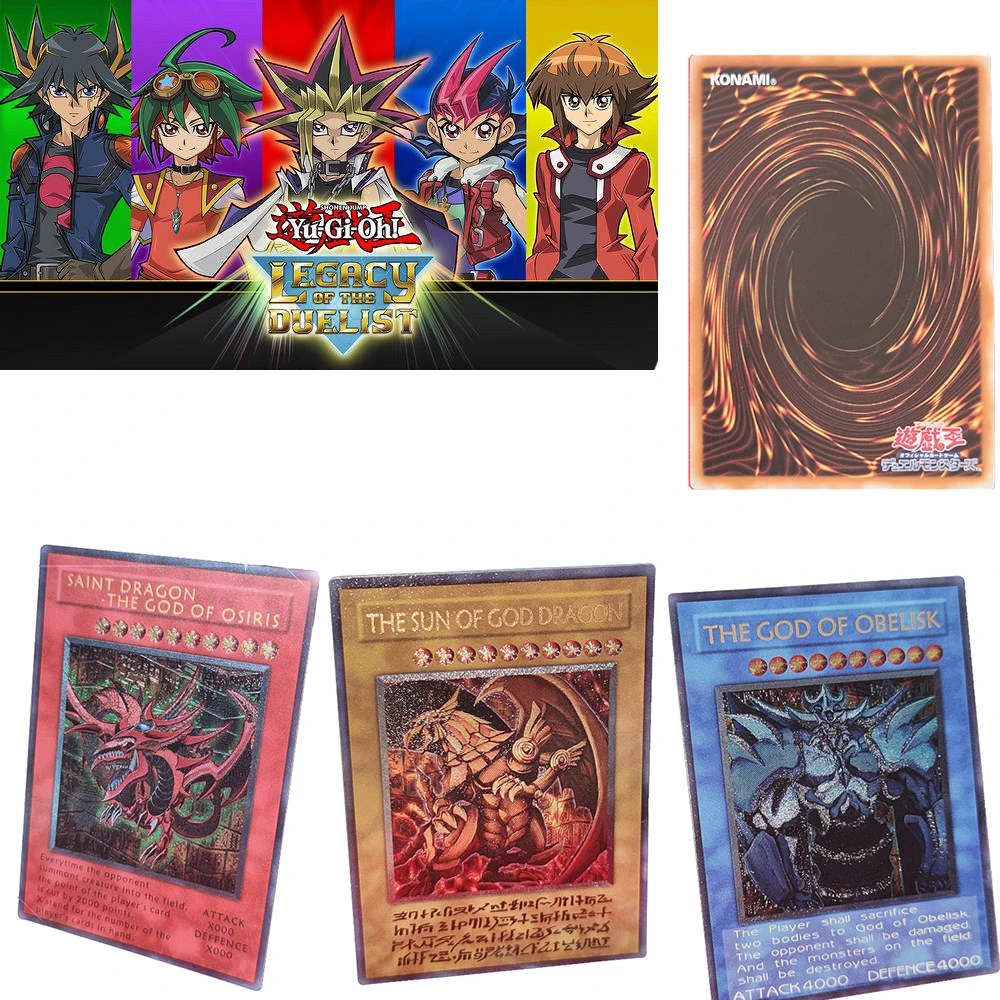 Yu-Gi-Oh! Gold-plated card three magic god sky dragon wing dragon giant god soldier game collection card toy christmas gift
Yu-Gi-Oh! Gold-plated card three magic god sky dragon wing dragon giant god soldier game collection card toy christmas gift