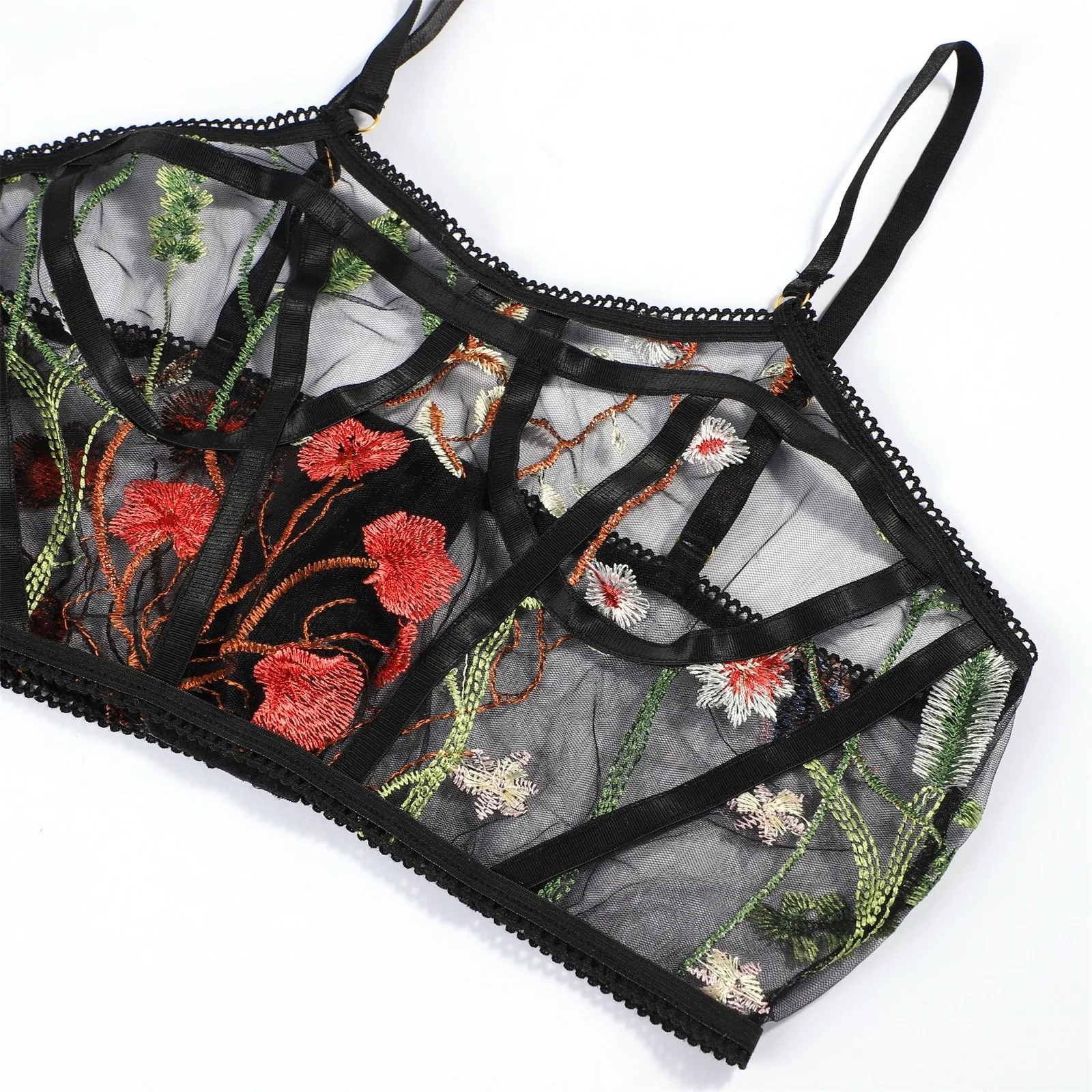Lingerie Sexy Women's Underwear Floral Embroidery Erotic Lingerie Set Lace Transparent Sexy Female G-string Thong Underwear #2
Lingerie Sexy Women's Underwear Floral Embroidery Erotic Lingerie Set Lace Transparent Sexy Female G-string Thong Underwear #2