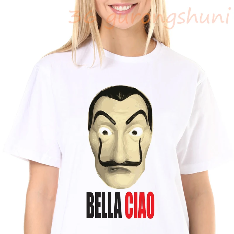 Movie Money Heist The House Of Paper T Shirt Funny Graphic Print T Shirt Women Casual T-shirt Femme Summer Women 2021 Tops
Movie Money Heist The House Of Paper T Shirt Funny Graphic Print T Shirt Women Casual T-shirt Femme Summer Women 2021 Tops