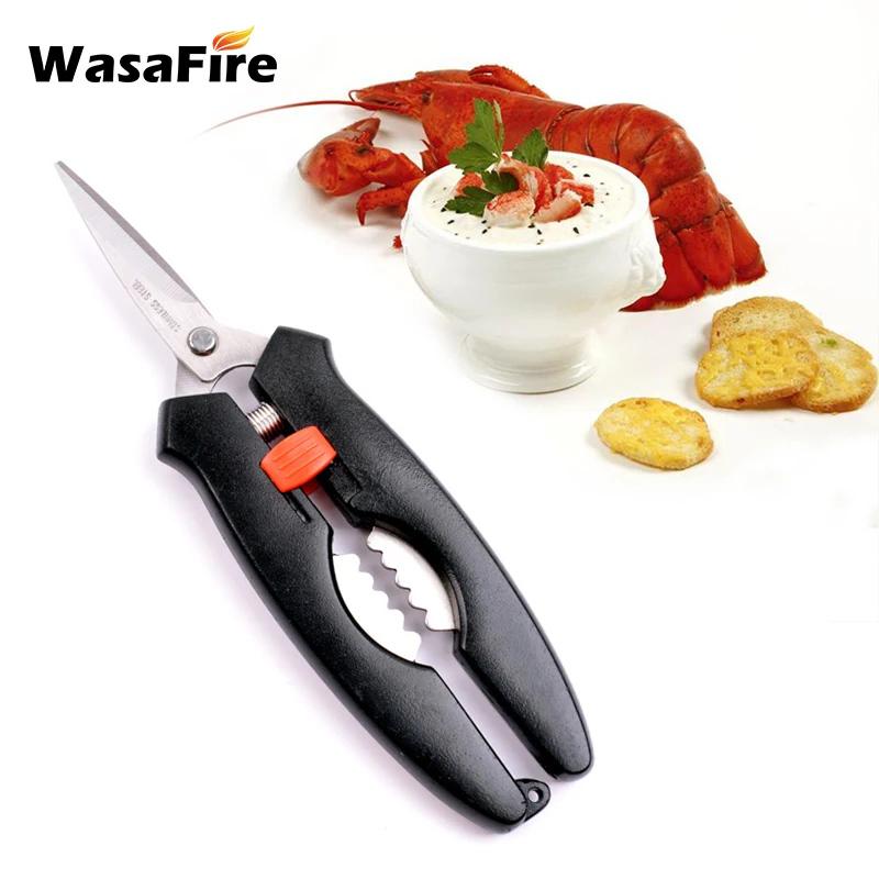18cm Seafood Peeler Stainless Steel Shellfish Lobster Crab Shrimp Tool Kitchen Scissors Shrimp Crab Cracker Lobster Scissors
18cm Seafood Peeler Stainless Steel Shellfish Lobster Crab Shrimp Tool Kitchen Scissors Shrimp Crab Cracker Lobster Scissors