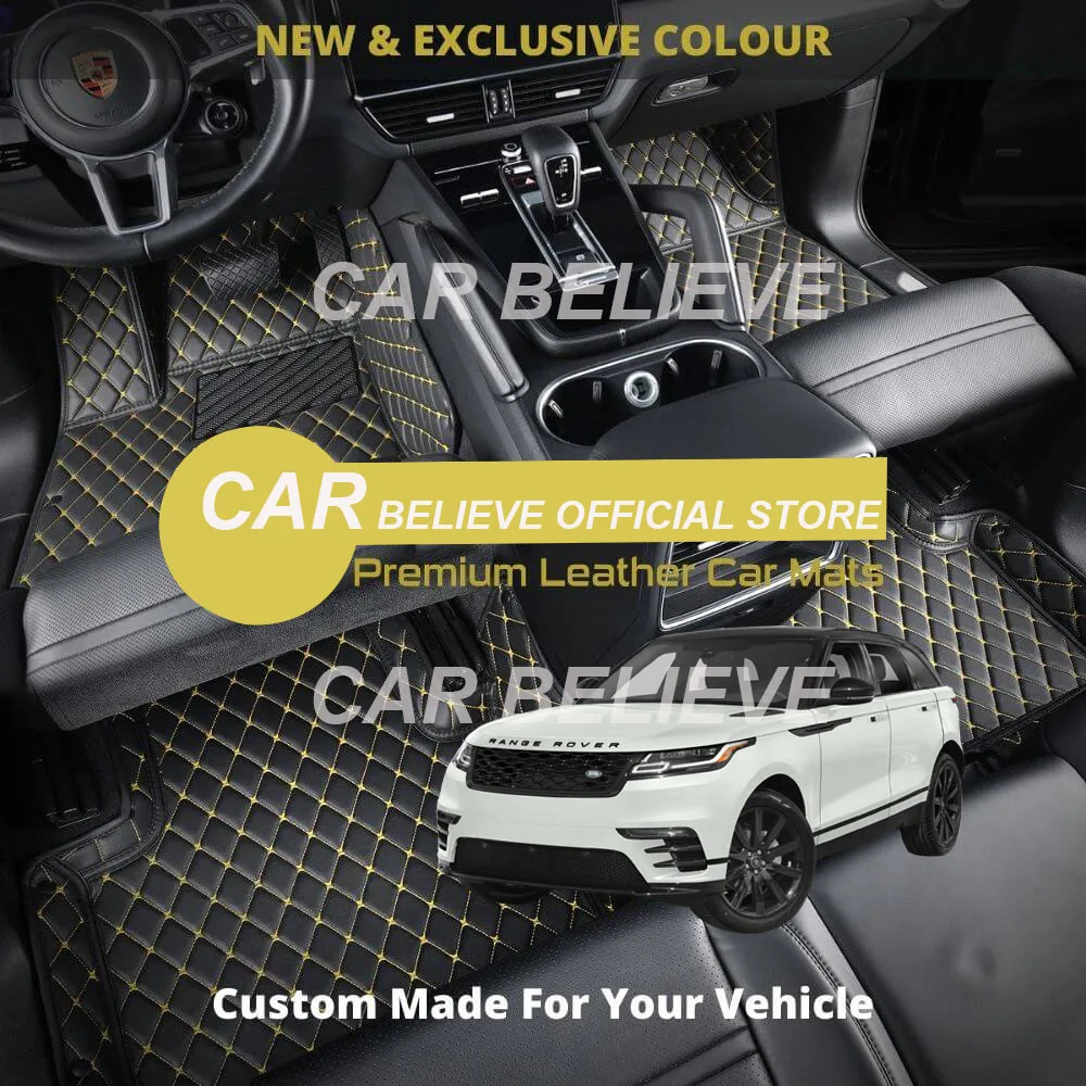 Кожаные автомобильные коврики для Land Rover Range Velar 2020 2019 2018 2017 накладки аксессуары