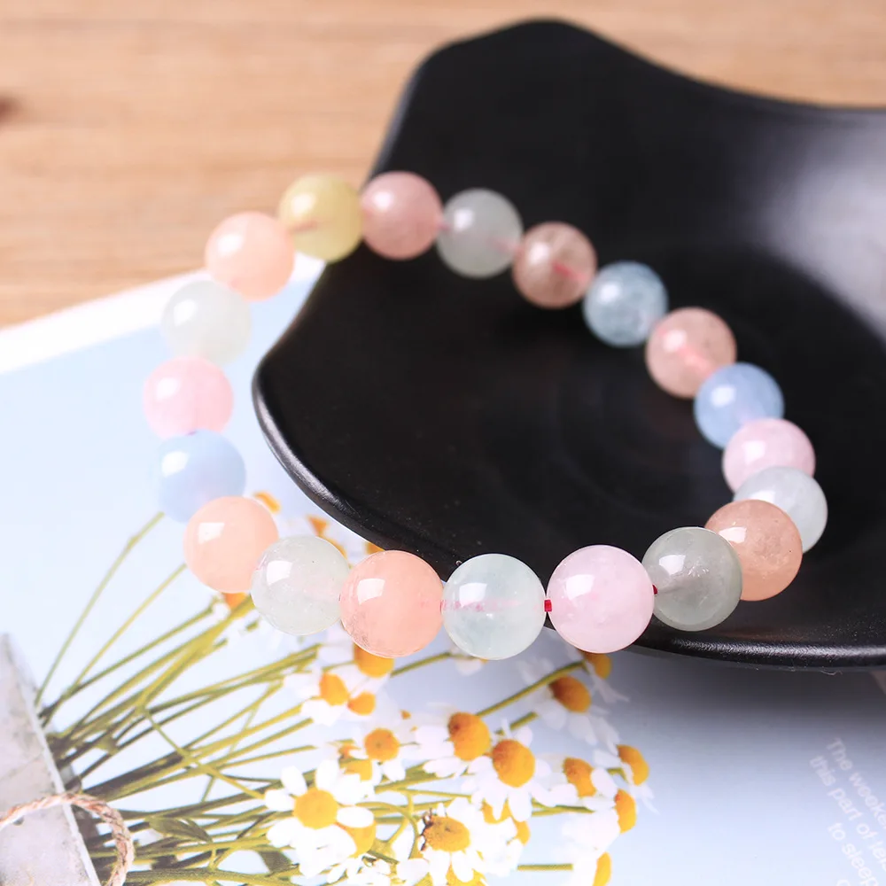 Natural Morgan Beads Stone Bracelet Fine Gemstone Beaded Jewelry Bracelet For Woman men Gifts Drop Shipping
Natural Morgan Beads Stone Bracelet Fine Gemstone Beaded Jewelry Bracelet For Woman men Gifts Drop Shipping