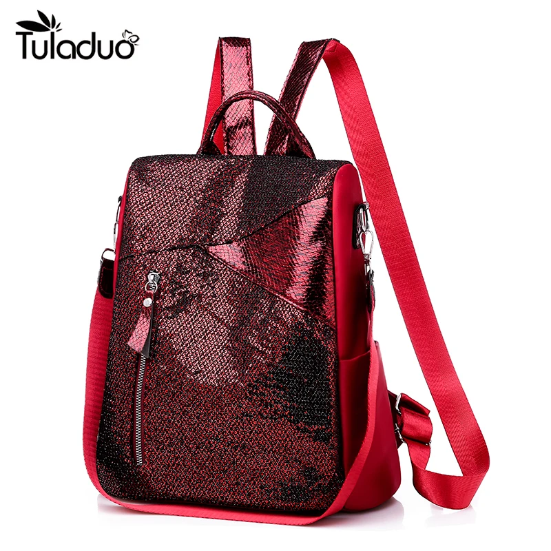 Simple Style Ladies Backpack Anti-theft Oxford Cloth Tarpaulin Stitching Sequins Juvenile College Bag Purse Bagpack Mochila
Simple Style Ladies Backpack Anti-theft Oxford Cloth Tarpaulin Stitching Sequins Juvenile College Bag Purse Bagpack Mochila