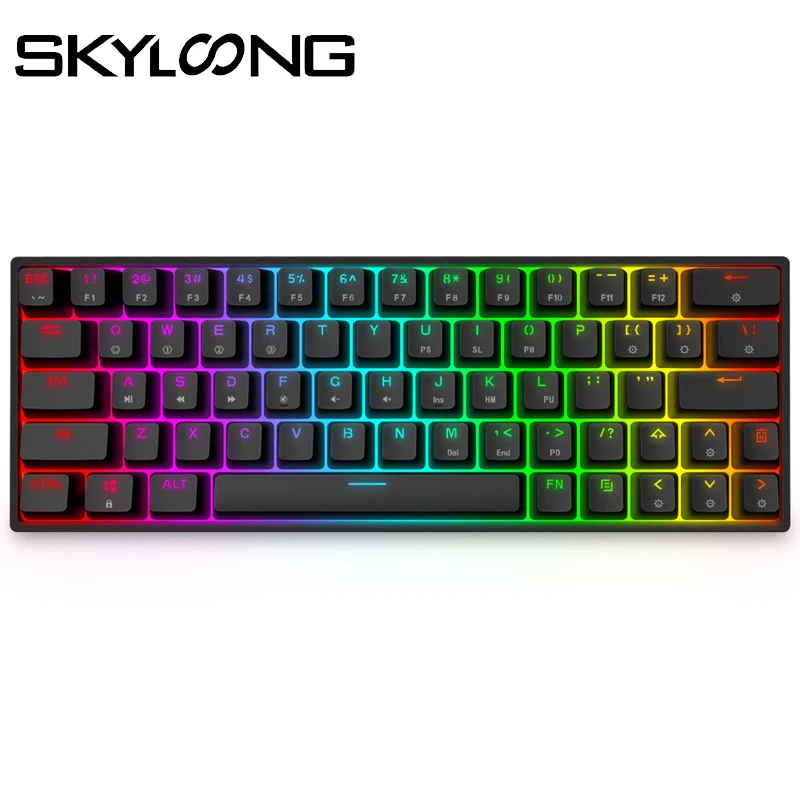 SKYLOONG GK64 Mechanical Gaming Keyboard USB Wired RGB Backlit Gamer Mechanical Keyboard Optical Hot Swappable For Desktop GK61
SKYLOONG GK64 Mechanical Gaming Keyboard USB Wired RGB Backlit Gamer Mechanical Keyboard Optical Hot Swappable For Desktop GK61