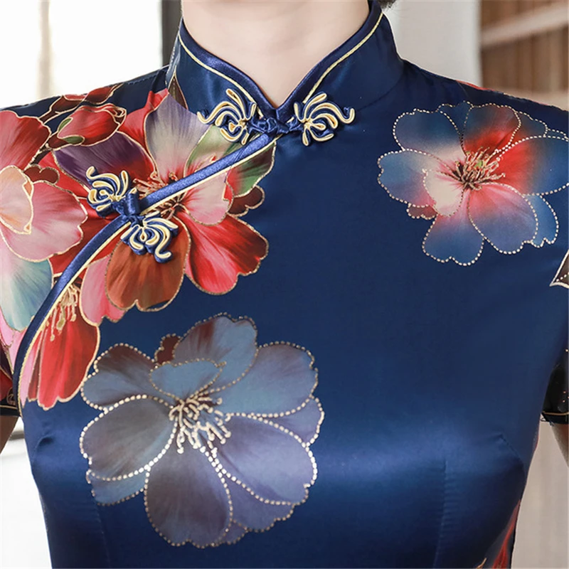 High slit dress temperament mother dress cheongsam long dress large size banquet performance dress slim fit wedding dress 2020
High slit dress temperament mother dress cheongsam long dress large size banquet performance dress slim fit wedding dress 2020