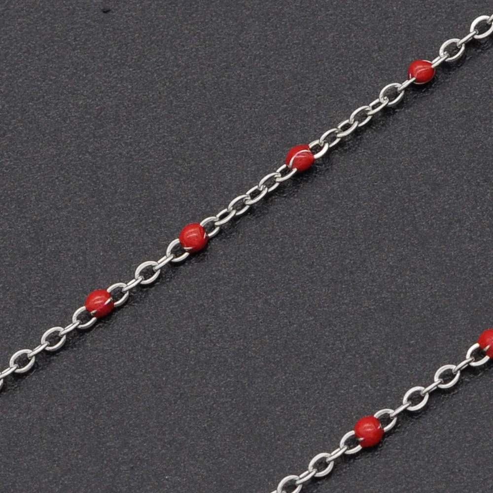 30 Meters/lot 1.2mm Stainless Steel Enamel Ball Bead diy jewelry Making Chains Wholesale Bulk Chain Supply Factory Direct
30 Meters/lot 1.2mm Stainless Steel Enamel Ball Bead diy jewelry Making Chains Wholesale Bulk Chain Supply Factory Direct
