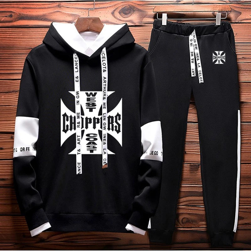 NEW Fashion New Mens hoodie and pants 2 piece set West Coast choppers Spring Autumn Casual pullover Cotton High Quality Men's
NEW Fashion New Mens hoodie and pants 2 piece set West Coast choppers Spring Autumn Casual pullover Cotton High Quality Men's