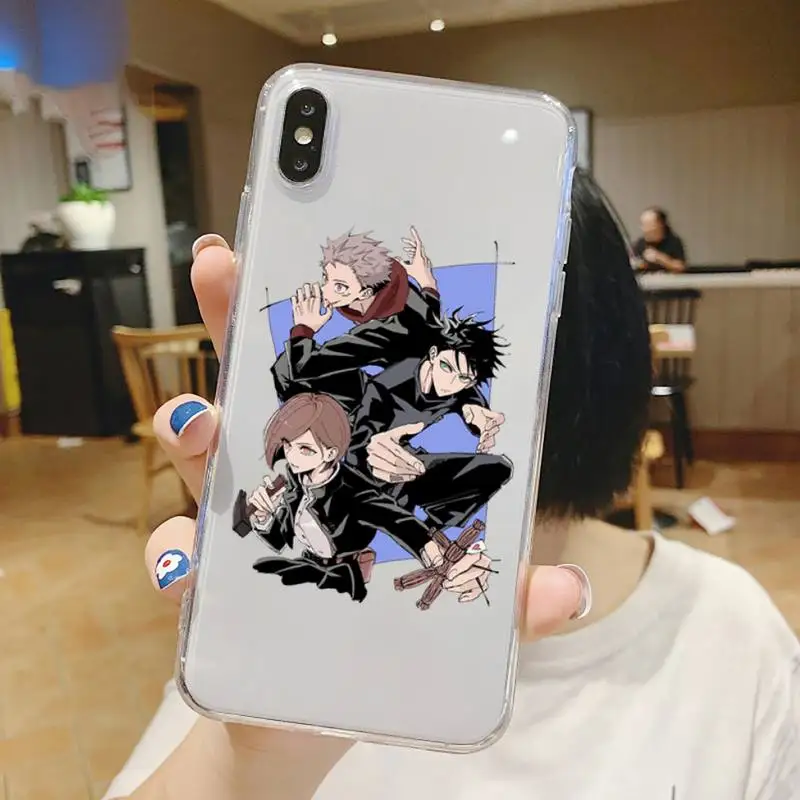 Jujutsu Kaisen Gojo Satoru Anime Phone Case Transparent soft For iphone 5 5s 5c se 6 6s 7 8 11 12 plus mini x xs xr pro max
Jujutsu Kaisen Gojo Satoru Anime Phone Case Transparent soft For iphone 5 5s 5c se 6 6s 7 8 11 12 plus mini x xs xr pro max