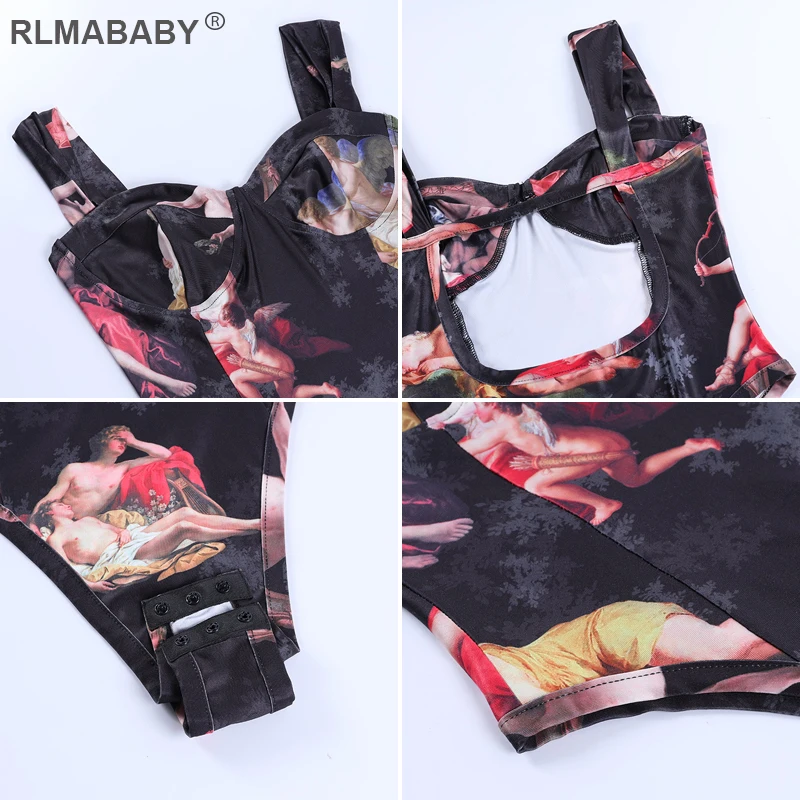 Angel Print Sexy Strap Bodysuit Slim Bustier Sleeveless Backless Rompers Jumpsuit Casual Holiday Beach Summer Women Bodysuit Top
Angel Print Sexy Strap Bodysuit Slim Bustier Sleeveless Backless Rompers Jumpsuit Casual Holiday Beach Summer Women Bodysuit Top
