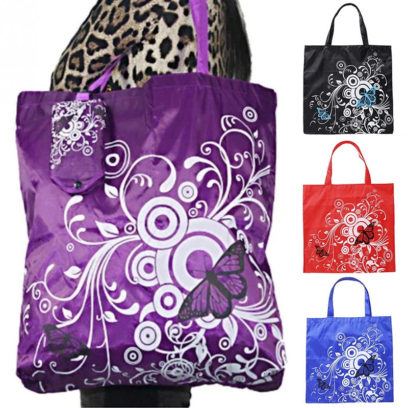 Multi Color Folding Shopping Bag Eco Friendly Ladies Gift Foldable Reusable Tote Portable Travel Shoulder Grocery | Дом и сад