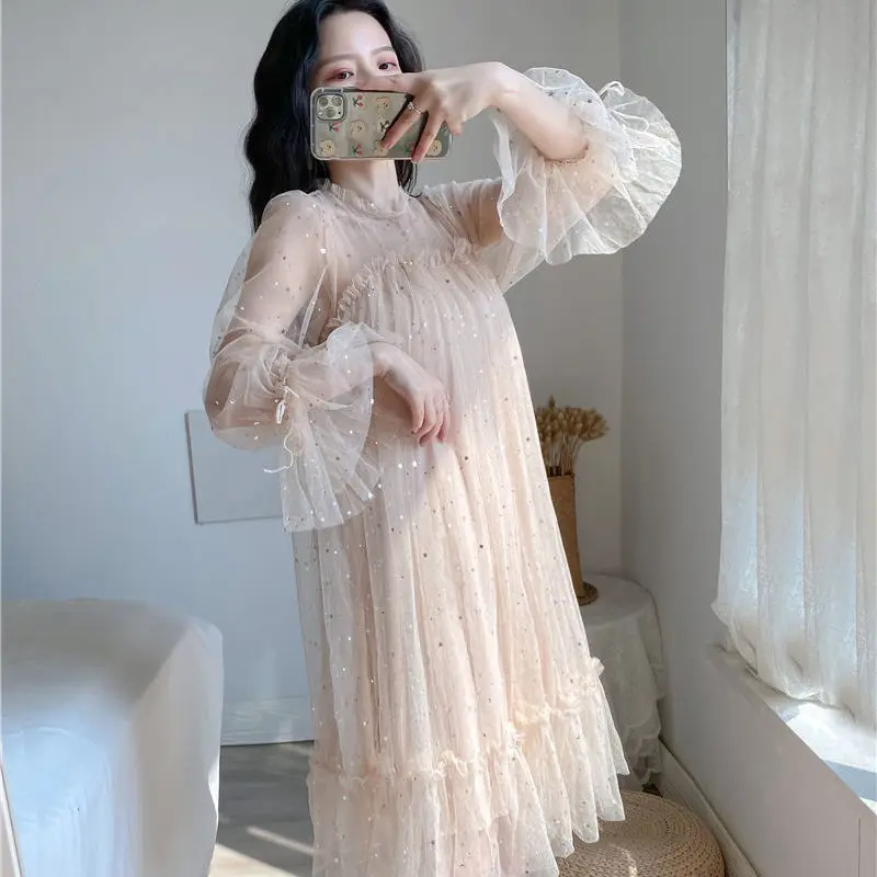 2021 Long Sleeve Dress Women Elegant Mesh Patchwork Chic Sequins Sweet Knee-Length Dresses Kawaii Birthday Party L-4XL Y495
2021 Long Sleeve Dress Women Elegant Mesh Patchwork Chic Sequins Sweet Knee-Length Dresses Kawaii Birthday Party L-4XL Y495