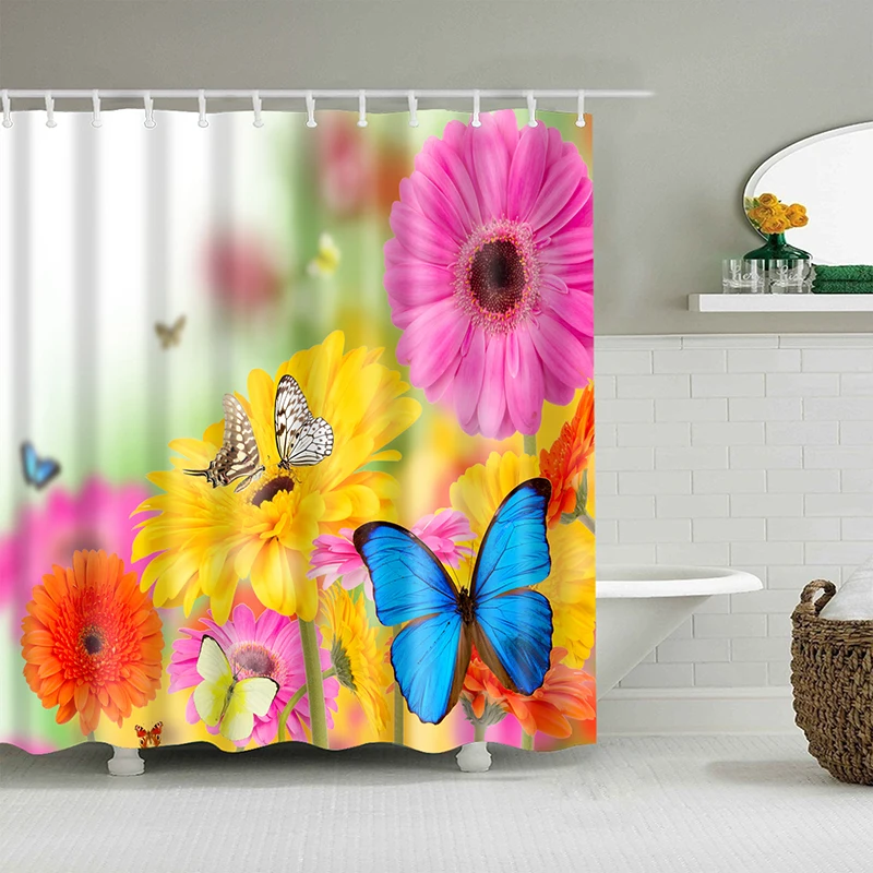 rose flower butterfly shower curtain waterproof extra large bathroom curtain shower bath curtain
rose flower butterfly shower curtain waterproof extra large bathroom curtain shower bath curtain