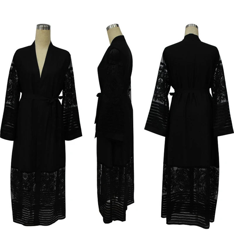 Plus Size Velvet Lace Mesh Kimonos Mujer Long Abaya Dubai Boho Women Maxi Cardigan Blouse Roupa Turkish Islamic Clothing
Plus Size Velvet Lace Mesh Kimonos Mujer Long Abaya Dubai Boho Women Maxi Cardigan Blouse Roupa Turkish Islamic Clothing