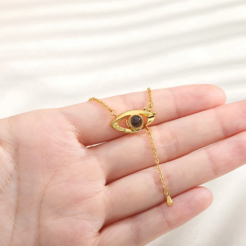 Projection Evil Eye Floating Charm Necklace For Women 100 Language I Love You Rose Gold Crystal Stainless Steel Chain 2020 Trend
Projection Evil Eye Floating Charm Necklace For Women 100 Language I Love You Rose Gold Crystal Stainless Steel Chain 2020 Trend
