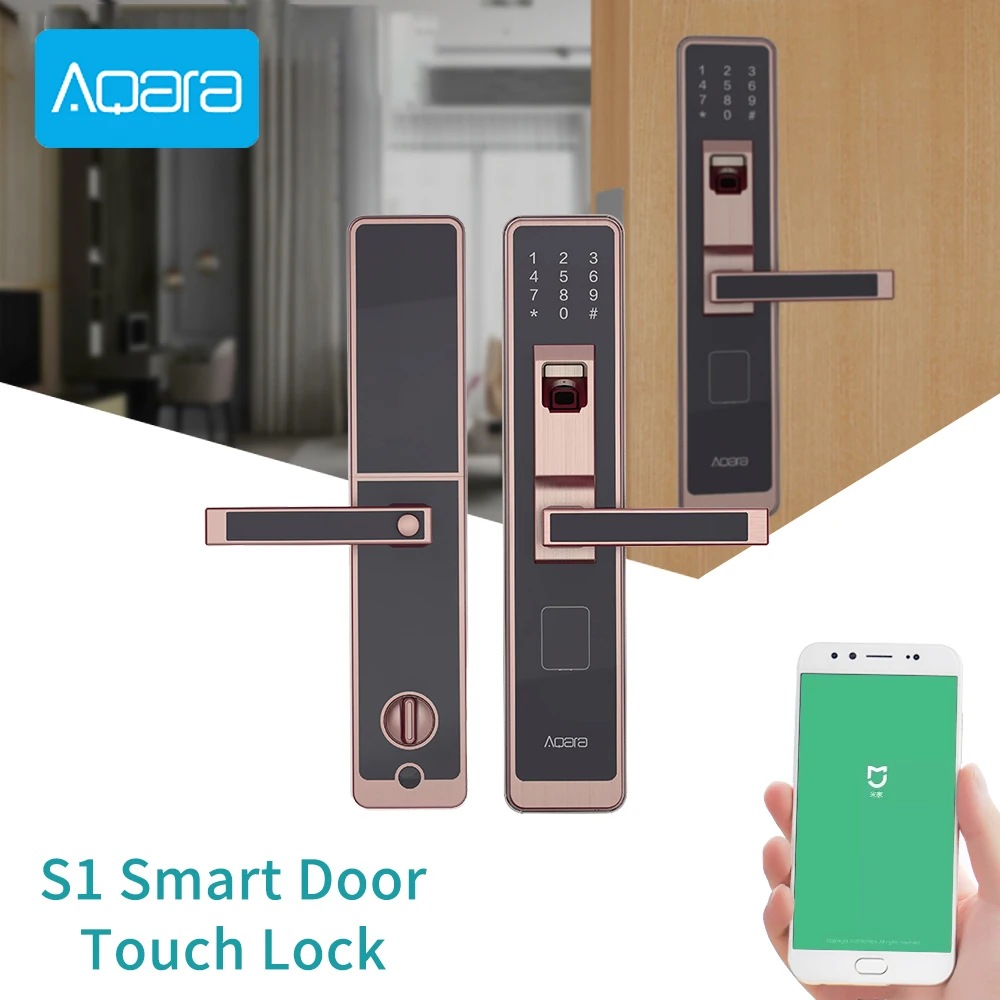 Умный дверной замок Aqara S1 ZigBee, подключение для домашней безопасности, защита от прикосновения, Поддержка IOS, Android, сканер отпечатка пальца 
Умный дверной замок Aqara S1 ZigBee, подключение для домашней безопасности, защита от прикосновения, Поддержка IOS, Android, сканер отпечатка пальца