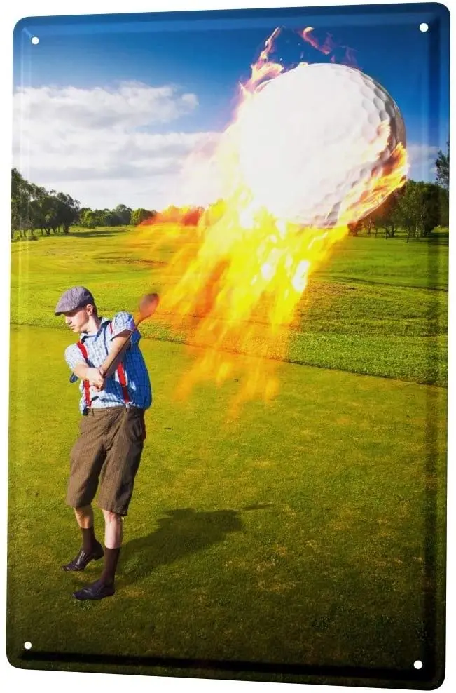 LEotiE SINCE 2004 Tin Sign Jorgensen Photography Photo images golf tee golf ball burning flames fire 20x30 cm
LEotiE SINCE 2004 Tin Sign Jorgensen Photography Photo images golf tee golf ball burning flames fire 20x30 cm