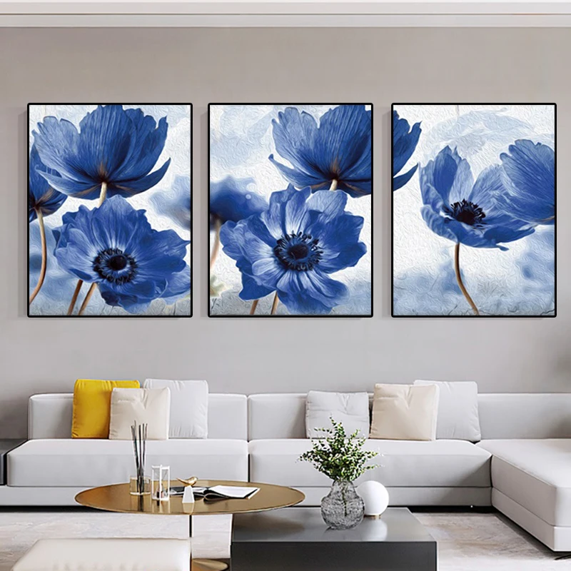 Blue Flowers Posters and Prints Nordic Canvas Painting Plants Abstract Wall Art Modern Living Room Small Fresh Home Decoration
Blue Flowers Posters and Prints Nordic Canvas Painting Plants Abstract Wall Art Modern Living Room Small Fresh Home Decoration