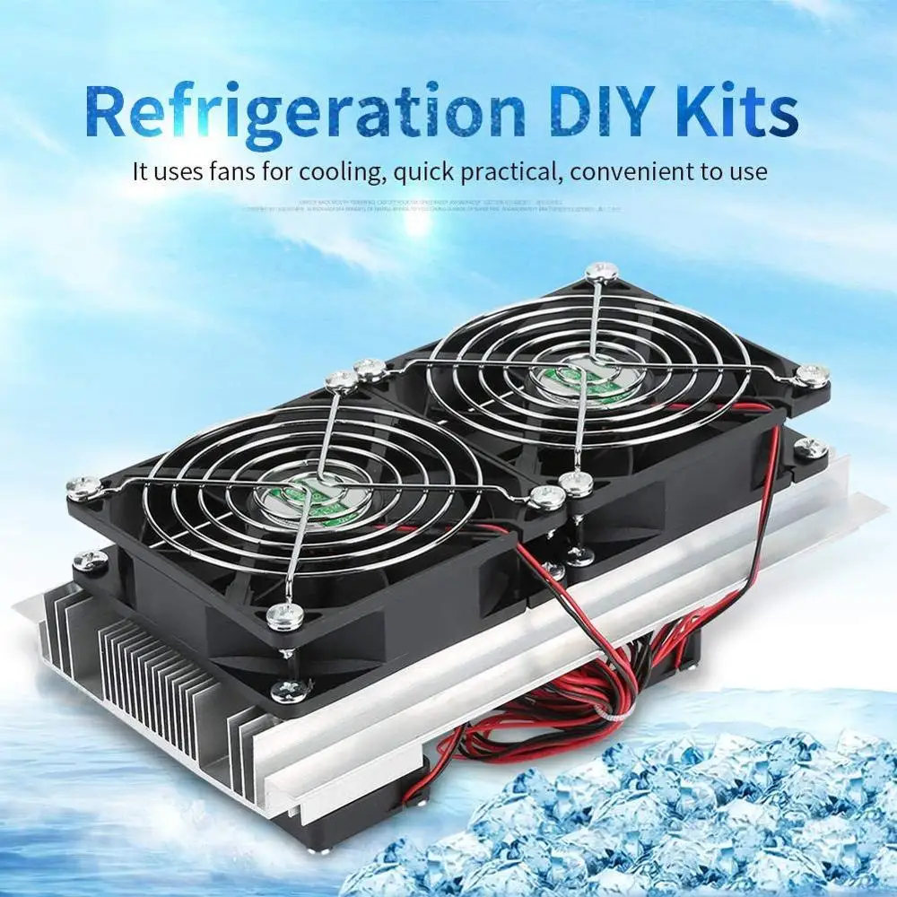 200 x 115 x 8.5mm 120W Thermoelectric Peltier Refrigeration Semiconductor Cooling System Kit Double Fan
200 x 115 x 8.5mm 120W Thermoelectric Peltier Refrigeration Semiconductor Cooling System Kit Double Fan