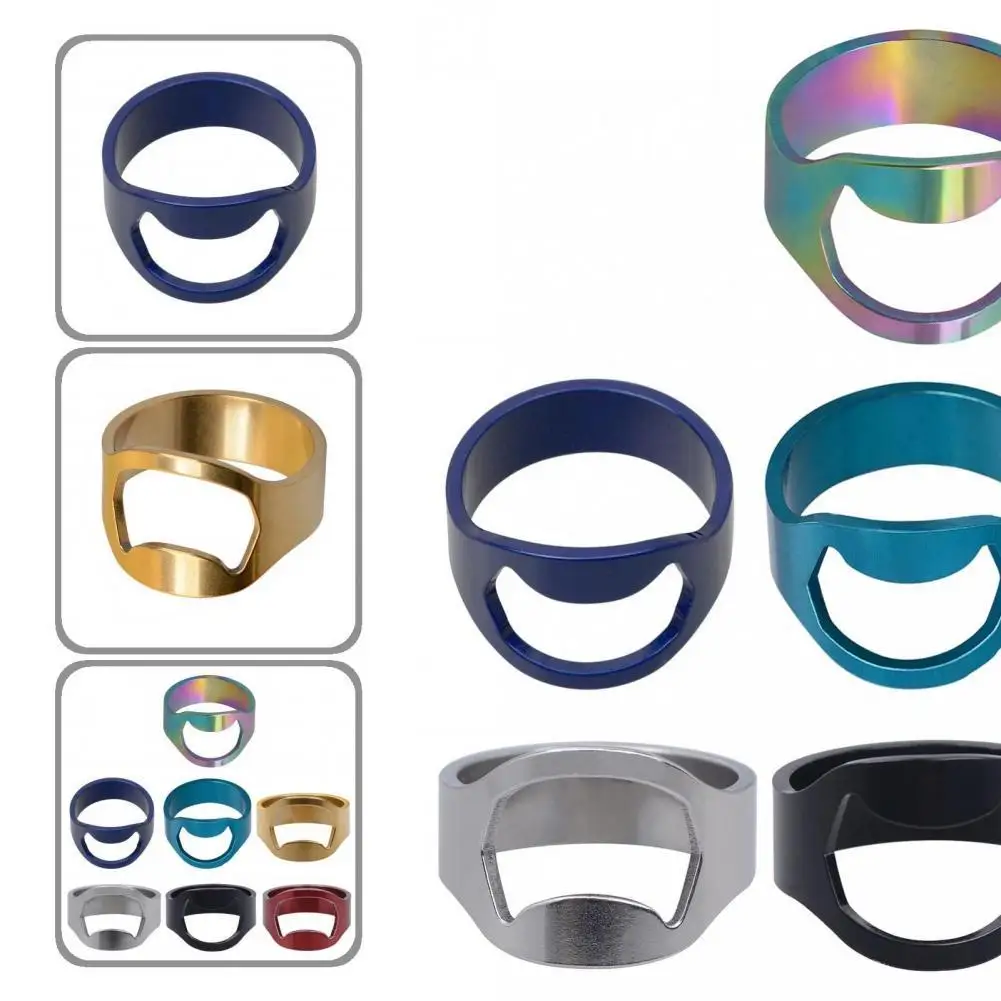 Stainless Steel 7Pcs Excellent Creative Versatile Finger Ring Bottle Opener Thick Opener Sturdy for Bar
Stainless Steel 7Pcs Excellent Creative Versatile Finger Ring Bottle Opener Thick Opener Sturdy for Bar