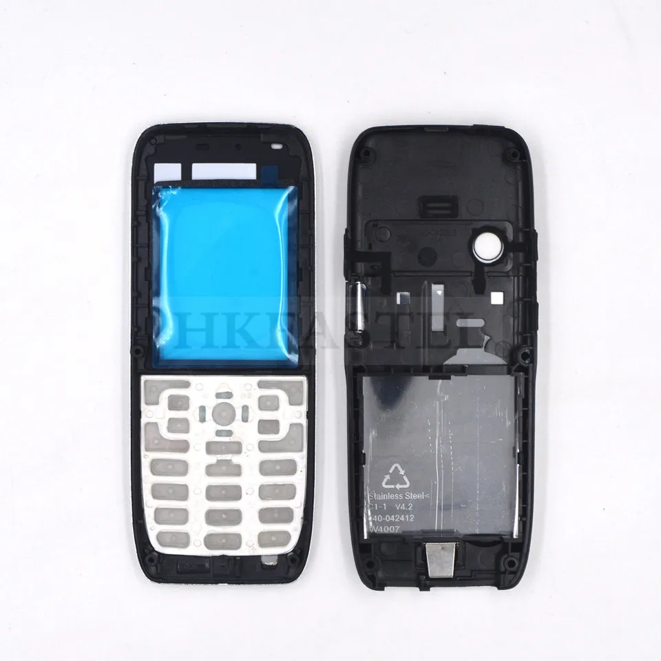 HKFASTEL новый полный корпус мобильный телефон для Nokia E51 серебристый чехол с русской
