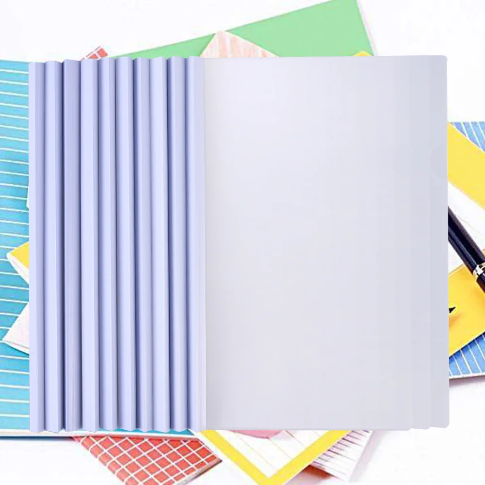 10pcs Transparent File Folder Sliding Bar Report Covers for A4 Report Display Cover Organizer Binder (White)
10pcs Transparent File Folder Sliding Bar Report Covers for A4 Report Display Cover Organizer Binder (White)