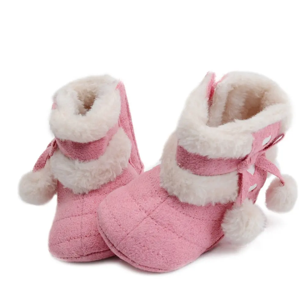 Newborn Baby Shoes Winter WarmInfant Rubber Soled Shoes with Cute Pompon Baby Toddler Shoes Girls Boys Snow Boots First Walkers
Newborn Baby Shoes Winter WarmInfant Rubber Soled Shoes with Cute Pompon Baby Toddler Shoes Girls Boys Snow Boots First Walkers