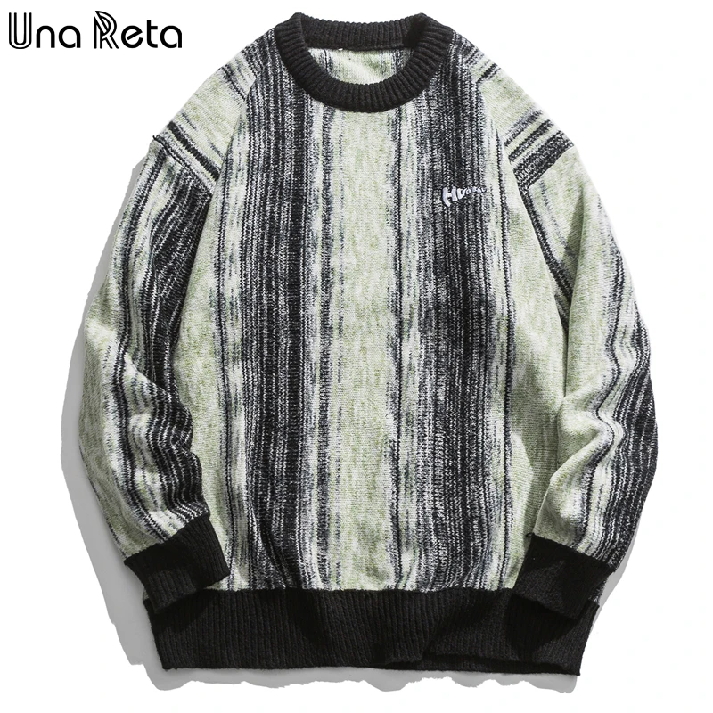 Una Reta Striped Sweater Men Streetwear Autumn Winter Men Clothing Casual Pullover Knitted Sweater Couple Oversized Sweater
Una Reta Striped Sweater Men Streetwear Autumn Winter Men Clothing Casual Pullover Knitted Sweater Couple Oversized Sweater