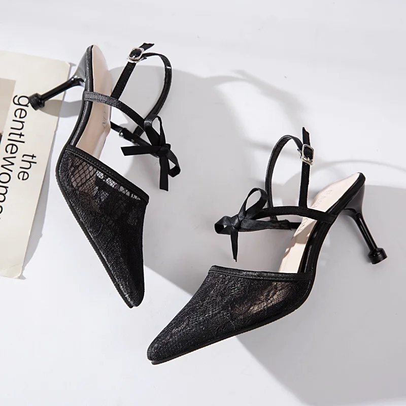 Rimocy Sexy Lace Strap High Heels Pumps Women Shoes 2020 Black Pointed Toe Slingbacks Shoes Woman Fashion Bow Party Pumps Mujer
Rimocy Sexy Lace Strap High Heels Pumps Women Shoes 2020 Black Pointed Toe Slingbacks Shoes Woman Fashion Bow Party Pumps Mujer