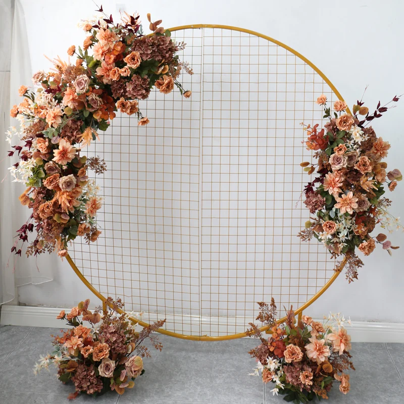 

АРКА Свадебная в европейском стиле с цветочной аркой, набор для свадебной двери, реквизит для имитации шелковых цветов