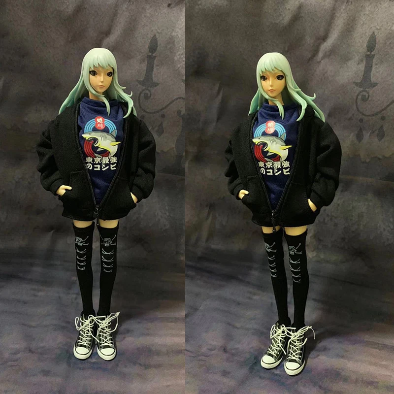 1:6 female soldier woman doll clothing accessories shark head coat skull skull socks T-shirt Tokyo's strongest 12-inch woman
1:6 female soldier woman doll clothing accessories shark head coat skull skull socks T-shirt Tokyo's strongest 12-inch woman
