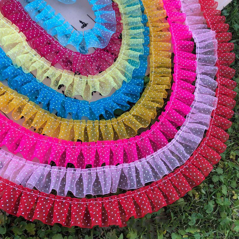 2 meters Dots Printed Gauze Wrinkled Trim Ribbon DIY Toy Doll Clothing Dress Decoration Material(25mm wide)
2 meters Dots Printed Gauze Wrinkled Trim Ribbon DIY Toy Doll Clothing Dress Decoration Material(25mm wide)