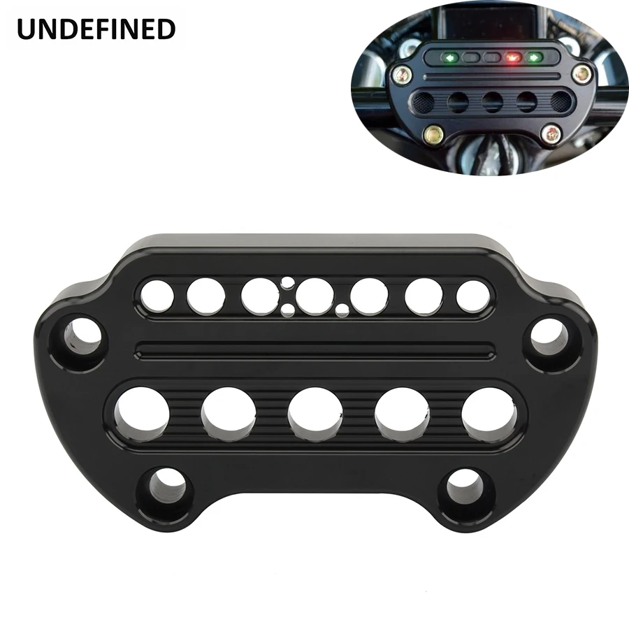 Motorcycle Indicator Light Handlebar Top Clamp Black For Harley Sportster XL1200 883 Dyna Fat Bob Wide Super Glide Low Rider FXD
Motorcycle Indicator Light Handlebar Top Clamp Black For Harley Sportster XL1200 883 Dyna Fat Bob Wide Super Glide Low Rider FXD