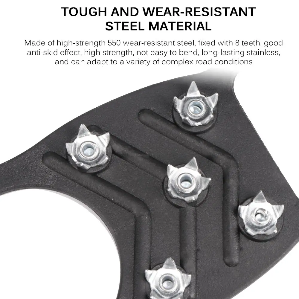 Studs Anti-Skid Snow Climbing Shoe Spikes Ice Grips Cleats Crampons Ice Non-Slip Overshoes Winter Climbing Anti Slip Shoes Cover 
Studs Anti-Skid Snow Climbing Shoe Spikes Ice Grips Cleats Crampons Ice Non-Slip Overshoes Winter Climbing Anti Slip Shoes Cover
