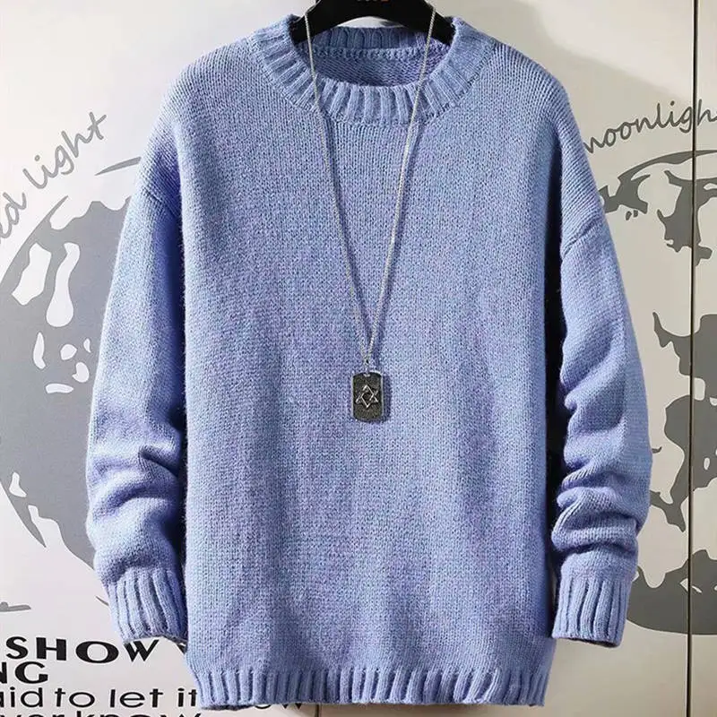 Spring Autumn Polythene Men's Sweater Round Collar Long Sleeve Pullover Knitted Solid Loose Fashion Casual Sweater
Spring Autumn Polythene Men's Sweater Round Collar Long Sleeve Pullover Knitted Solid Loose Fashion Casual Sweater
