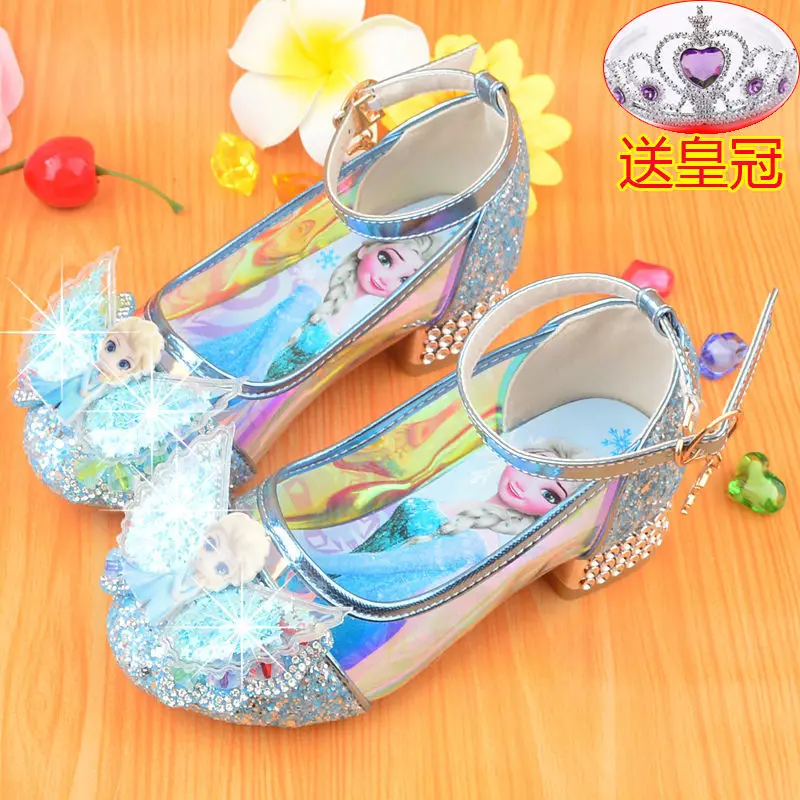 2021 summer new lovely girl Princess wind ice snow Wonderland blue children's shoes Disney Elsa Princess crystal high heel shoes
2021 summer new lovely girl Princess wind ice snow Wonderland blue children's shoes Disney Elsa Princess crystal high heel shoes