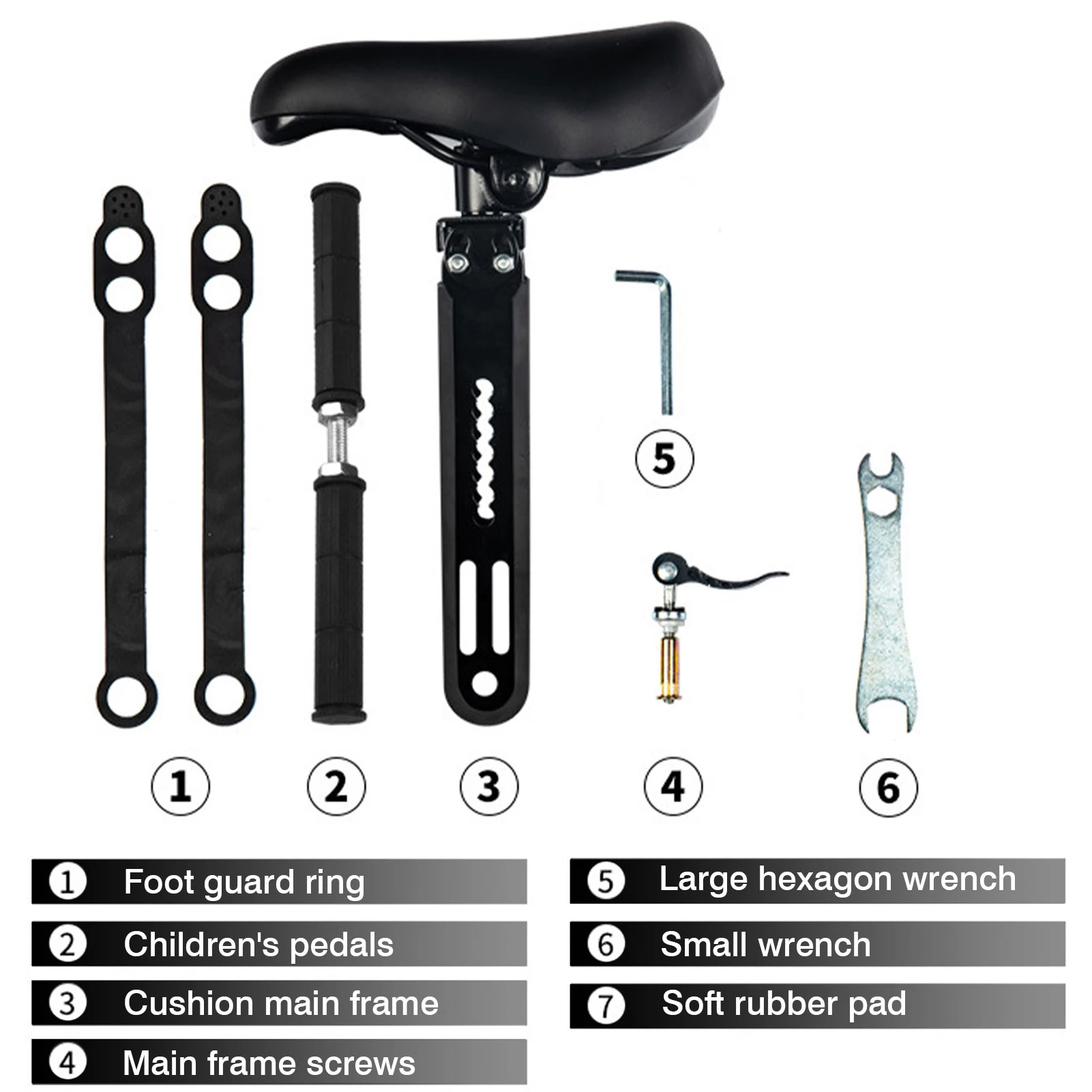 Kids Bike Seat Comfortable Mountain MTB Bike Seat Cycling Seat Cushion Pad Road Bicycle Seat With Handle Bar For Kids Children
Kids Bike Seat Comfortable Mountain MTB Bike Seat Cycling Seat Cushion Pad Road Bicycle Seat With Handle Bar For Kids Children