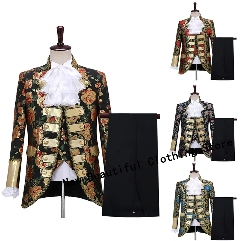 Men Cosplay Party Costume Suits Renaissance Medieval Embroidery King Prince Royal Court Cosplay Costume Stage Prom Performance
Men Cosplay Party Costume Suits Renaissance Medieval Embroidery King Prince Royal Court Cosplay Costume Stage Prom Performance