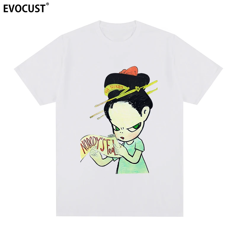 

Yoshitomo Nara nobody is fool Kawaii Cute Anime t-shirt Cotton Men T shirt New TEE TSHIRT Womens tops