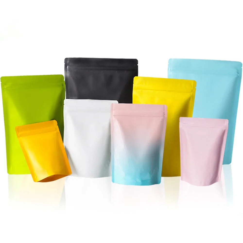 50Pcs Glossy Matte Aluminum Foil Zip Lock Stand Up Bag Tear Notch Resealable Reclosable Food Snack Tea Coffee Pouches
50Pcs Glossy Matte Aluminum Foil Zip Lock Stand Up Bag Tear Notch Resealable Reclosable Food Snack Tea Coffee Pouches