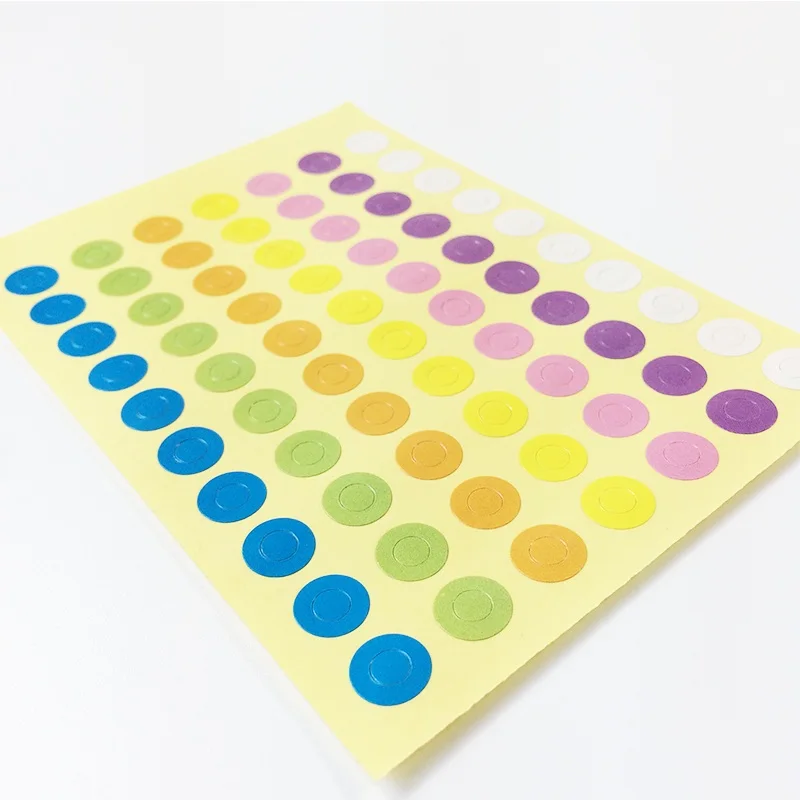 

3500pcs/lot Seven color Circle Colorful Ring DIY Self-Adhesive Gift decorate Label Seal Stickers