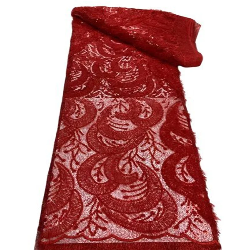 French Sequins African Tulle Mesh Furry Lace Fabric 2022 Red High Quality Nigerian Net Lace Fabrics For Women Party Wedding
French Sequins African Tulle Mesh Furry Lace Fabric 2022 Red High Quality Nigerian Net Lace Fabrics For Women Party Wedding