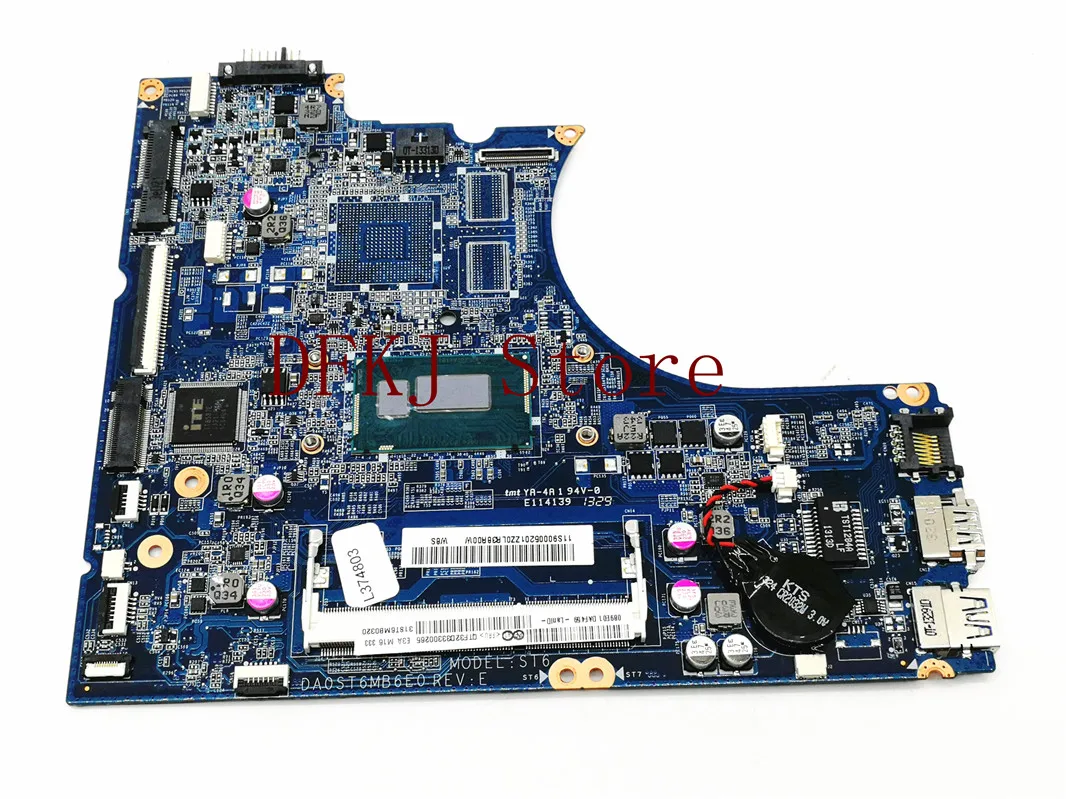 90005201 for Lenovo IdeaPad Flex 14 Flex-14 Laptop Motherboard DA0ST6MB6F0 REV:F 3556U System boards NOTEBOOK PC 100% Test OK
90005201 for Lenovo IdeaPad Flex 14 Flex-14 Laptop Motherboard DA0ST6MB6F0 REV:F 3556U System boards NOTEBOOK PC 100% Test OK