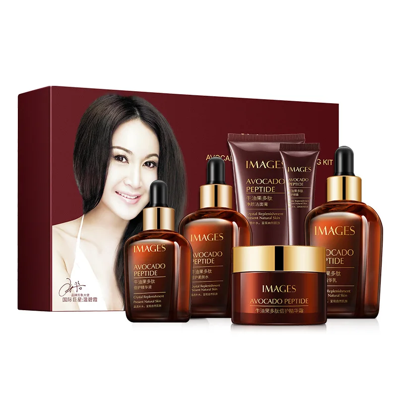 Peptide Avocado Skin Care Sets Whitening Cream Moisturize Face Eyes Care Cleanser Toner Serum Brighten Oil Control Brown Bottle
Peptide Avocado Skin Care Sets Whitening Cream Moisturize Face Eyes Care Cleanser Toner Serum Brighten Oil Control Brown Bottle